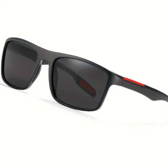 Blue Mirror Lens Polarized Men Sunglasses Trendy Fashion Driving Shades Retro - Picture 4 of 13